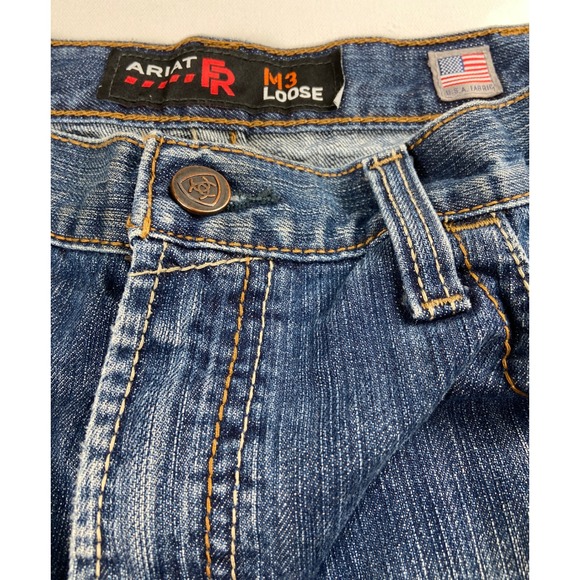 Ariat Other - Ariat FR M3 Loose Jeans Men's 36x30 (35x28) Blue CAT2 Flame Resistant Workwear
